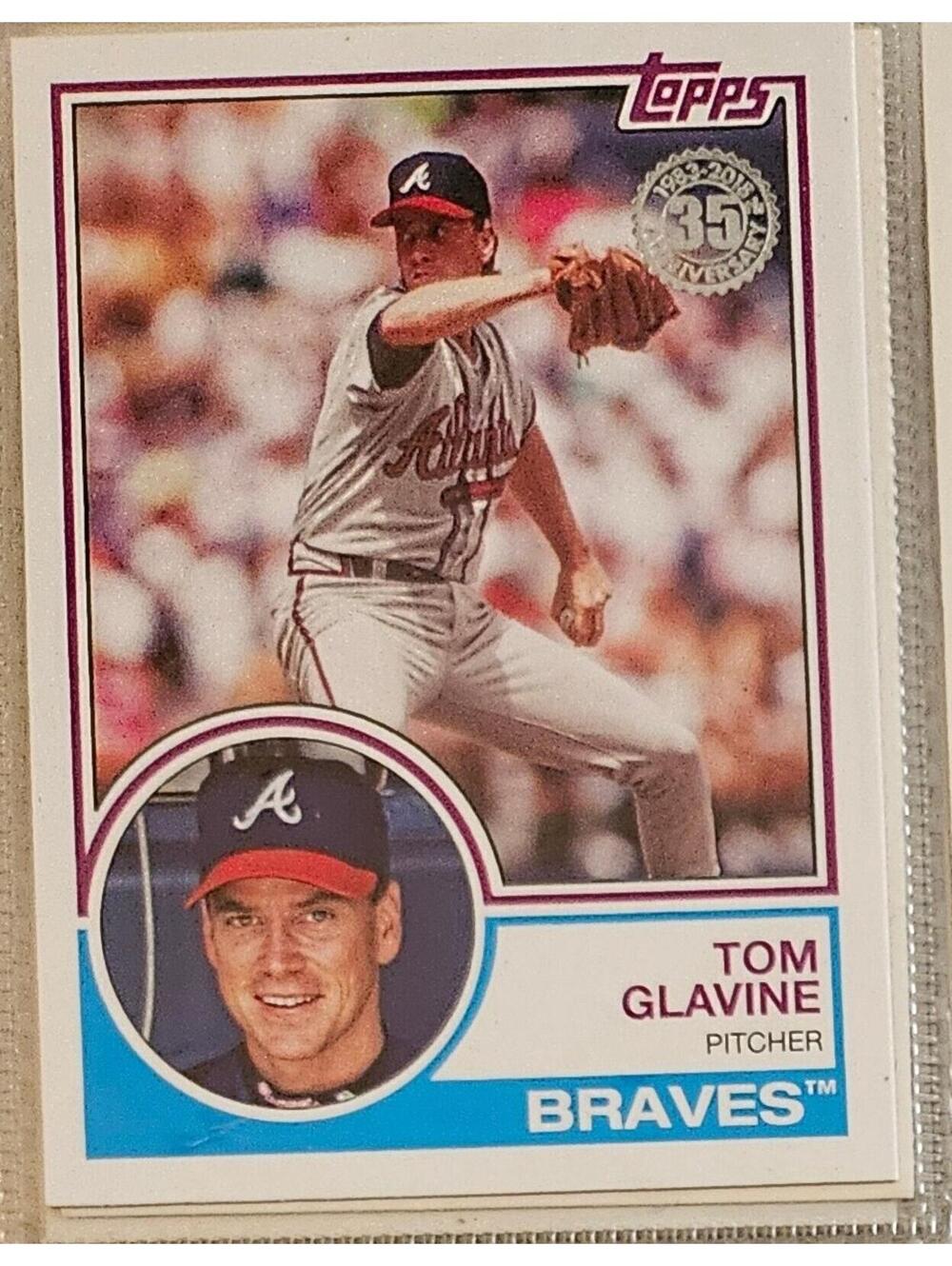 2018 Topps Tom Glavine #83-69 1983 Topps Insert Atlanta Braves